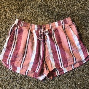Universal Thread Pink Striped Shorts